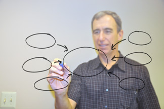 your-total-health man drawing diagrams