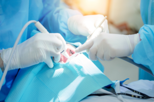 person getting a dental crown