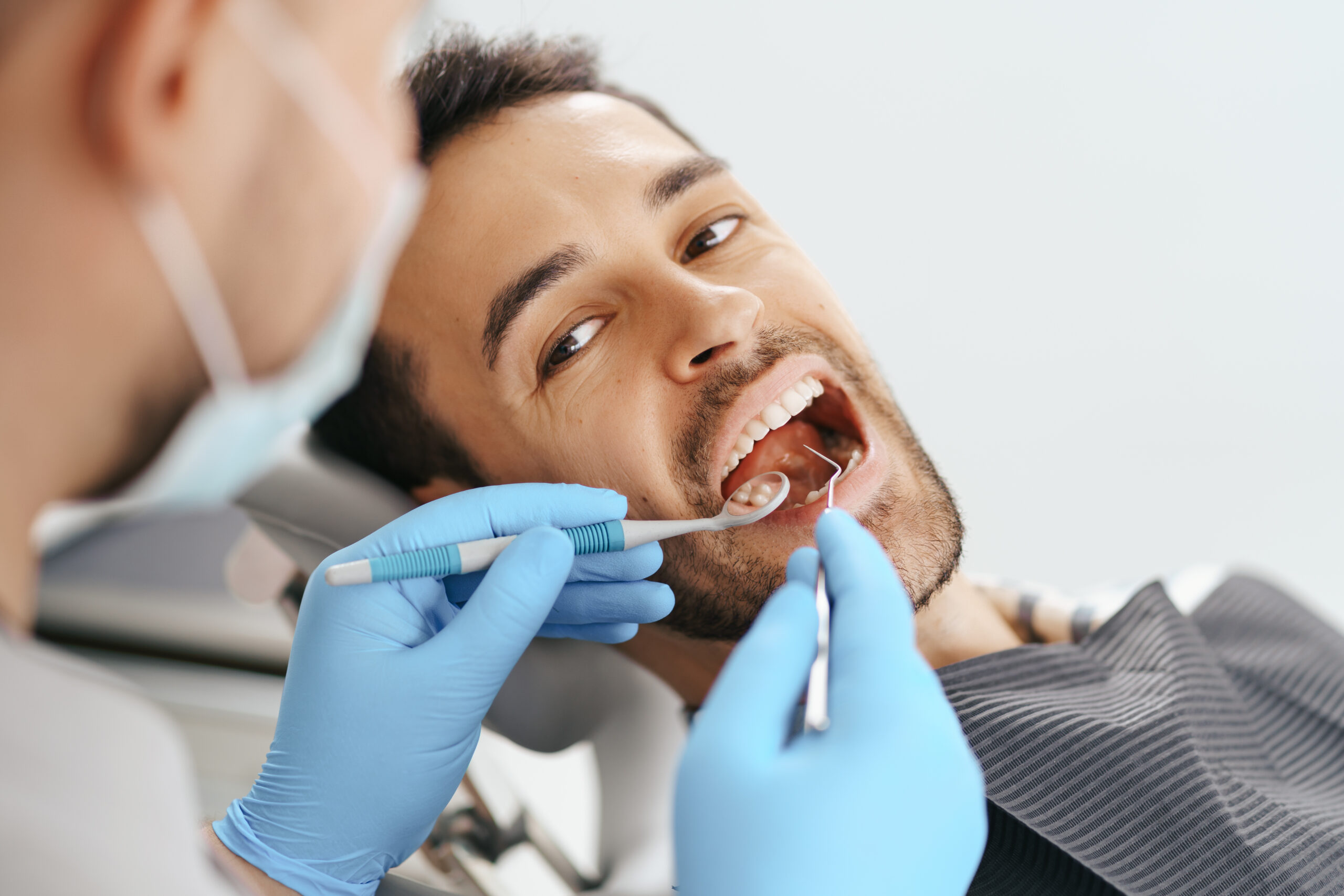 Patient Having Teeth Cleaned